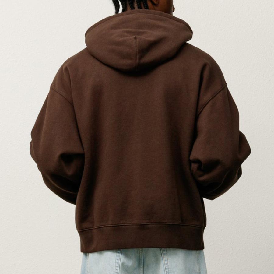 NIKE 25FW STUSSY x STONE WASHED FLEECE ZIP HOODIE DARK