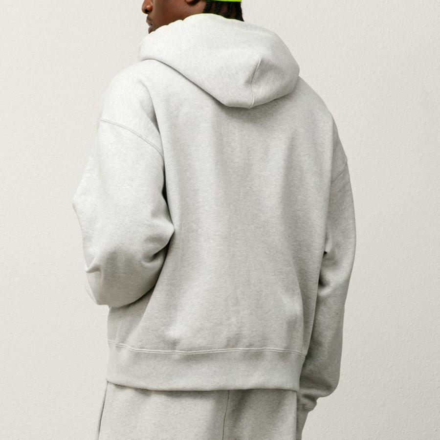 NIKE 25FW STUSSY x FLEECE ZIP HOODIE GREY HEATHER