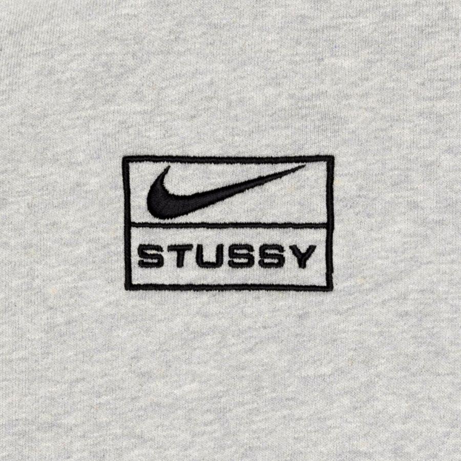 NIKE 23FW STUSSY x STONE WASHED FLEECE ZIP HOODIE GREY NIKE 23FW STUSSY x STONE WASHED FLEECE ZIP HOODIE GREY