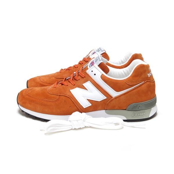 New Balance NEW BALANCE M576OO ORANGE WHITE SUEDE MADE IN ENGLAND 