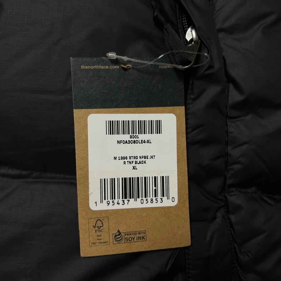 海外限定 THE NORTH FACE MENS 1996 RETRO NUPTSE JACKET R TNF BLACK  NF0A3C8D ノースフェイス レトロ ヌプシジャケット ブラック メンズ ダウンジャケット｜selectshop-jp｜15