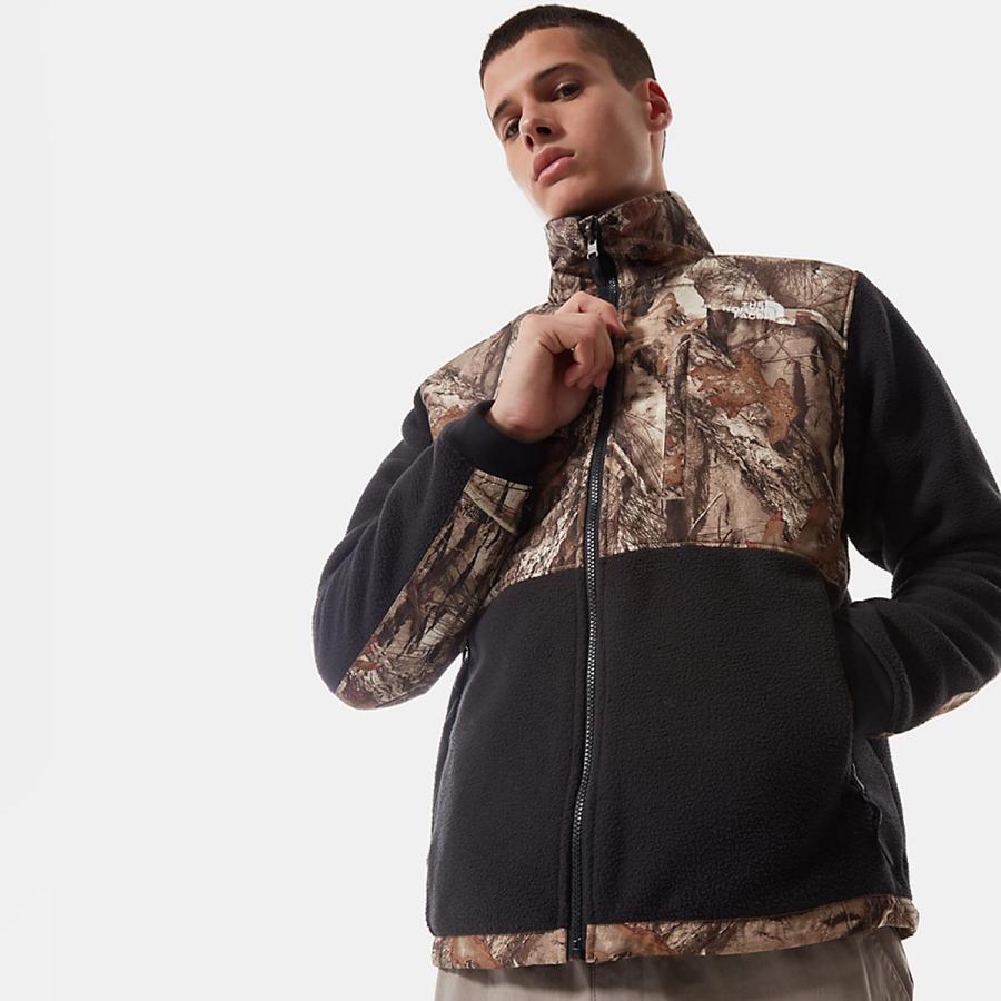 THE NORTH FACE MENS DENALI 2 JACKET TNF BLACK/KELP TAN LEAF THE NORTH FACE MENS DENALI 2 JACKET TNF BLACK/KELP TAN LEAF