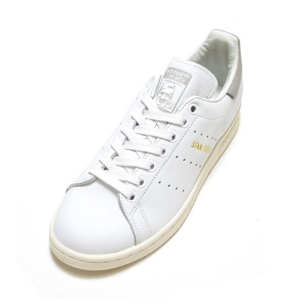 レディースサイズ☆ADIDAS ORIGINALS STAN SMITH WHITE/GRANITE GREY S75075 ( アディダス