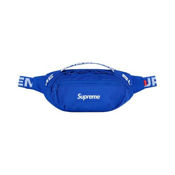 supreme waist bag blue