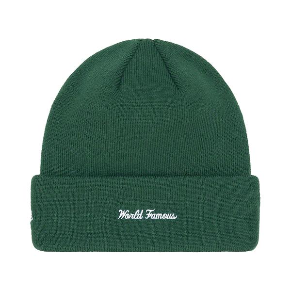 シュプリーム × ニューエラ ビーニー ニット帽 ボックスロゴ グリーン系 Supreme シュプリーム 21AW × New Era Box Logo Beanie ボックス