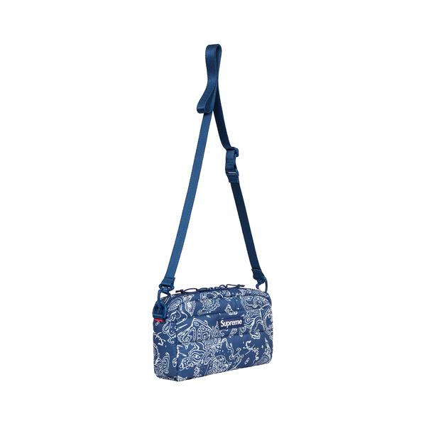 22FW Supreme Puffer Side Bag Blue Paisley ( シュプリーム パファー