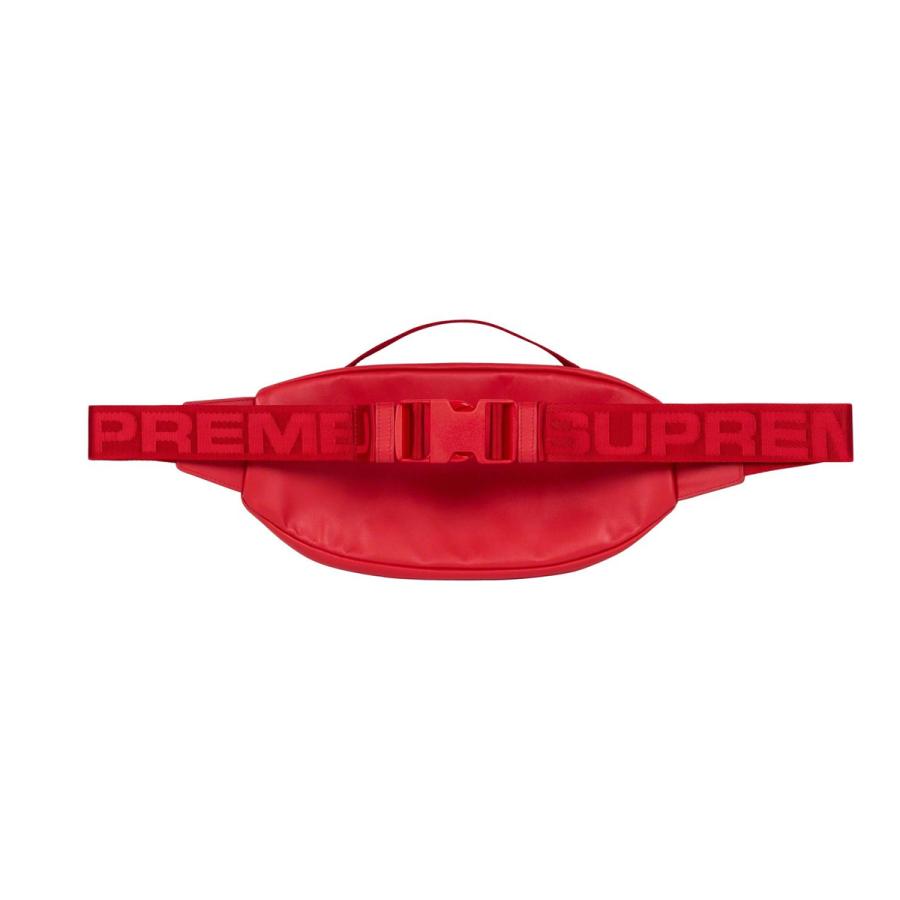 シュプリームsupreme レザーウェストバッグレッド Supreme 23FW Leather Waist Bag Red ( シュプリーム レザー