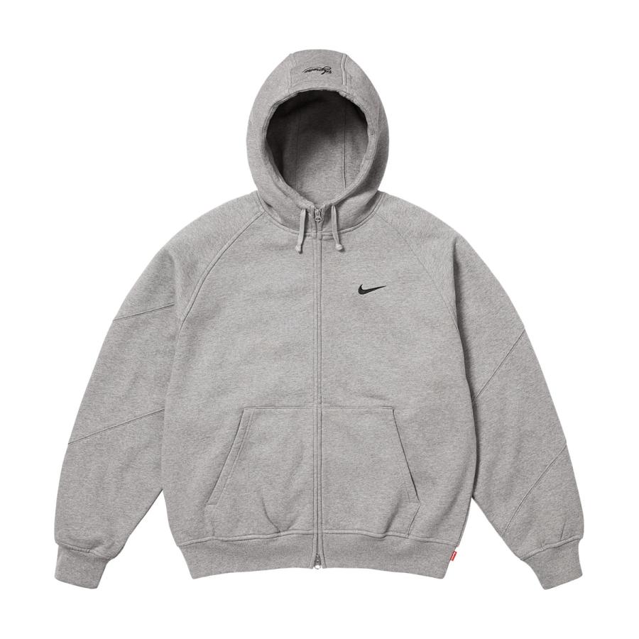 Supreme 25SS Supreme/Nike Zip Up Hooded Sweatshirt Heather Supreme 25SS Supreme/Nike Zip Up Hooded Sweatshirt Heather