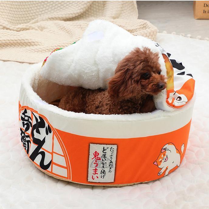 ペットベッド 4~19kg 犬 猫 クッション付き カップ麺ベッド ペットハウス うどん カップ型 寝床 かわいい 室内用 寒さ対策｜selectshop-kazu｜14