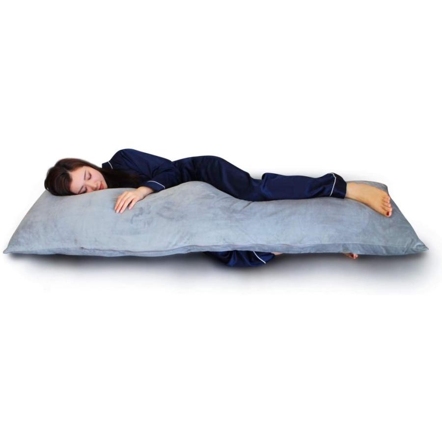 超人気 抱き枕 本体 カバー付き 160 50 キャラクターカバー対応 等身大だき枕 L Oreiller ロレイイレ 無地 グレー 早割クーポン Ijls Cl