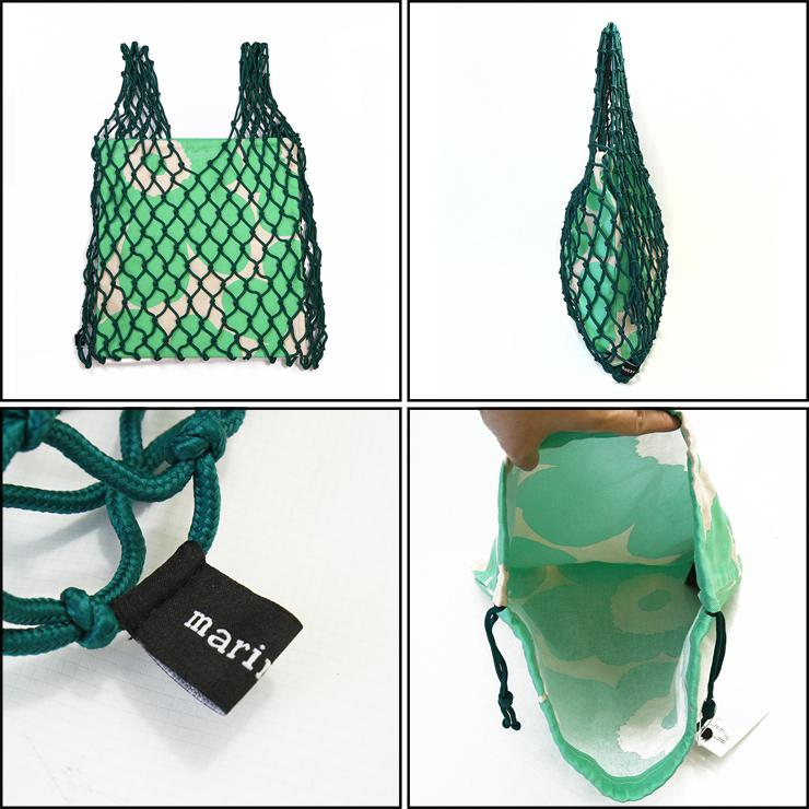 マリメッコ marimekko マクラメ バッグ Barita Pieni Unikko 049711