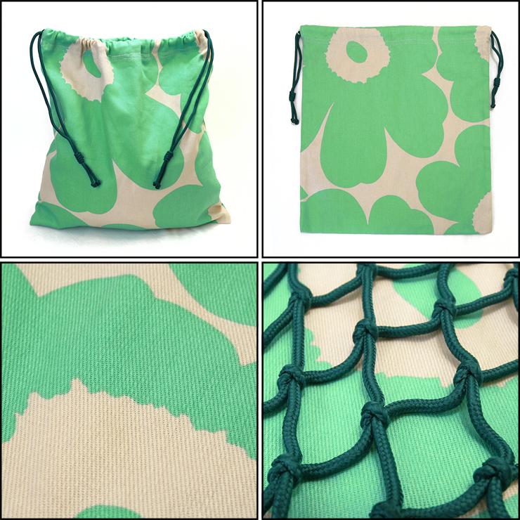 マリメッコ marimekko マクラメ バッグ Barita Pieni Unikko 049711