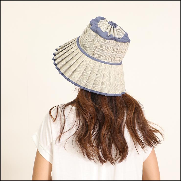 LORNA MURRAY ローナマーレイ Adult Capri Pleated-Brim Textile Hat 