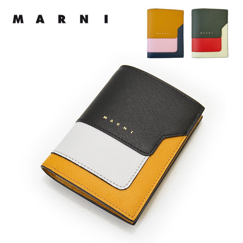 Marni マルニ 二つ折り財布 サフィアーノカーフスキン バイフォールドウォレット Pfmoq14u13 Lv5 メンズ レディース 男女兼用 財布 ミニ財布 ブランド Pfmoq14u13 Lv5 Selectshop Palms 通販 Yahoo ショッピング