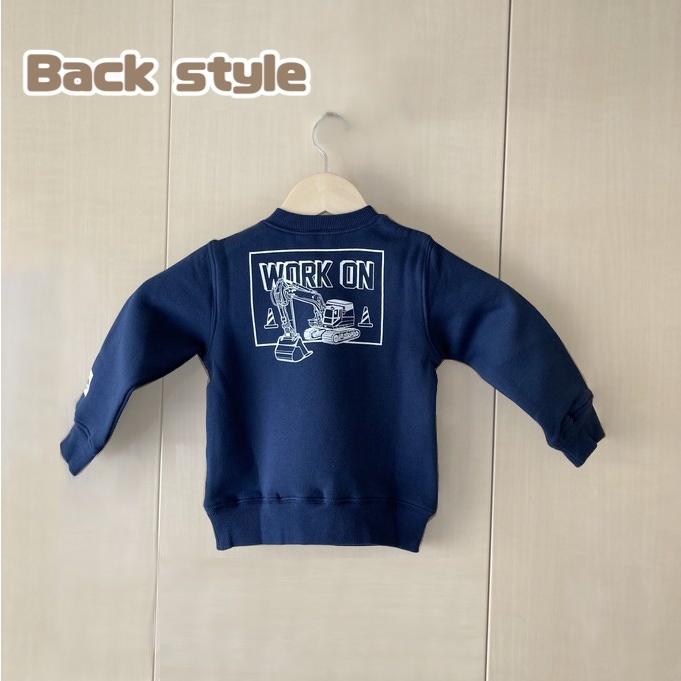 Sn't Kids 乗り物 トレーナー はたらくくるま ショベルカー 工事車両