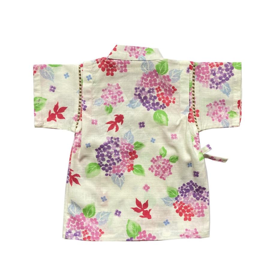 超特価SALE開催!ベビー甚平 女の子 金魚 80 紫陽花 夏祭り 華やか 95 90 縁日 日本 甚兵衛 和服 sp-147 ベビー甚平、浴衣 ベビー 甚平 女の子 金魚