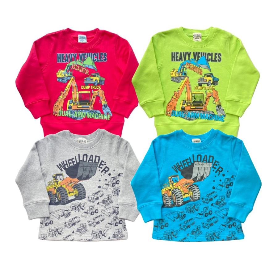 Sn't Kids 働く車 トレーナー 100 110 乗り物 はたらくくるま キッズ