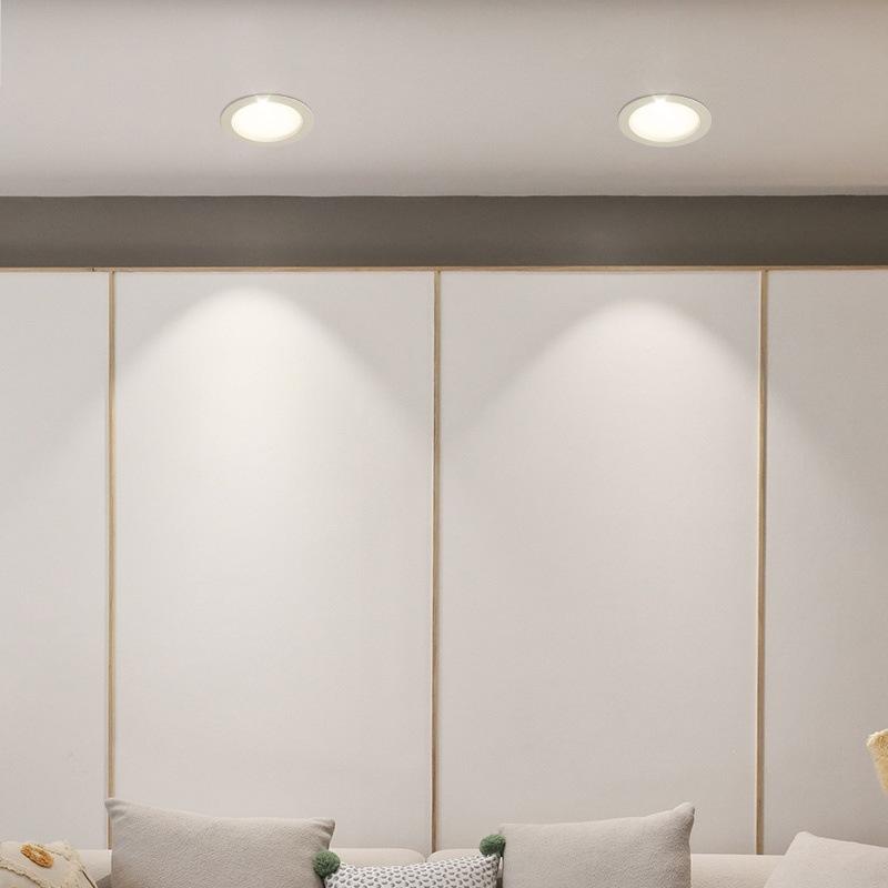 薄型LEDダウンライト 220V 75Φ 6w 6500K 2個set : セレクトショップ