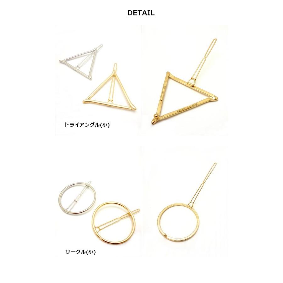 ヘアピン サークル トライアングル ムーン クリップ ヘアアクセサリー