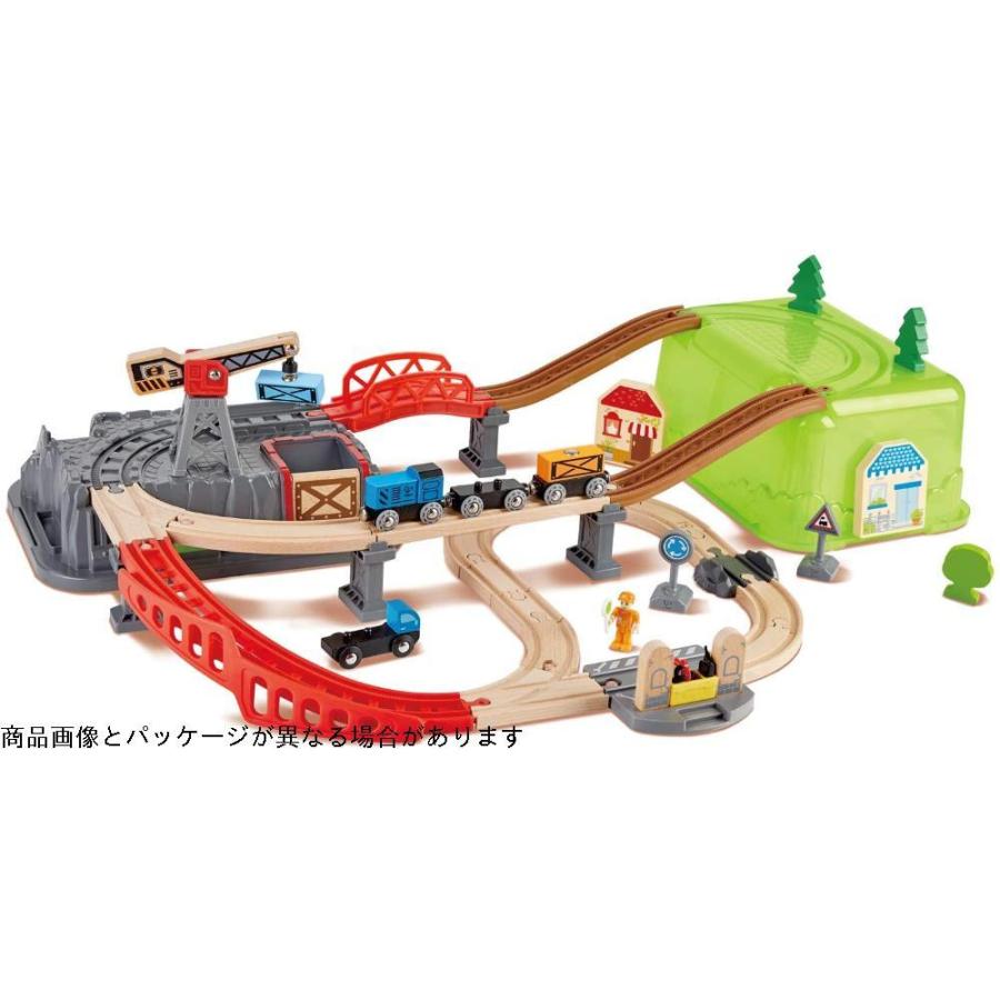 Hape ハペ お片付けボックスレールセット 764 レールトイ 最も Themtransit Com