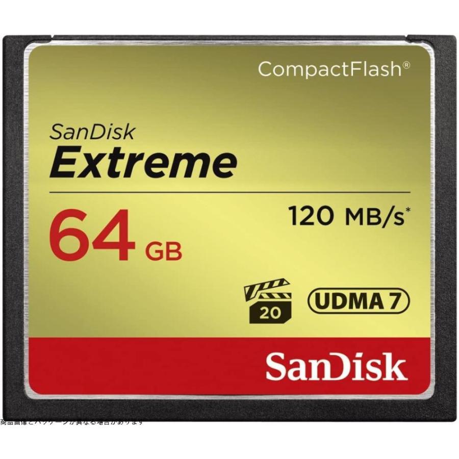 超爆安  Sandisk 85MB 最大書込 120MB/s 最大読込 ( EXTREME コンパクトフラッシュメモリーカード 64GB ) サンディスク ( CF（コンパクトフラッシュ）