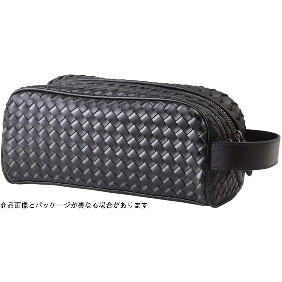 セカンドバッグ メンズ メッシュ 革 レザー クラッチバッグ ダブルファスナー Selectshop Sakura クラッチバッグ レディースファッション