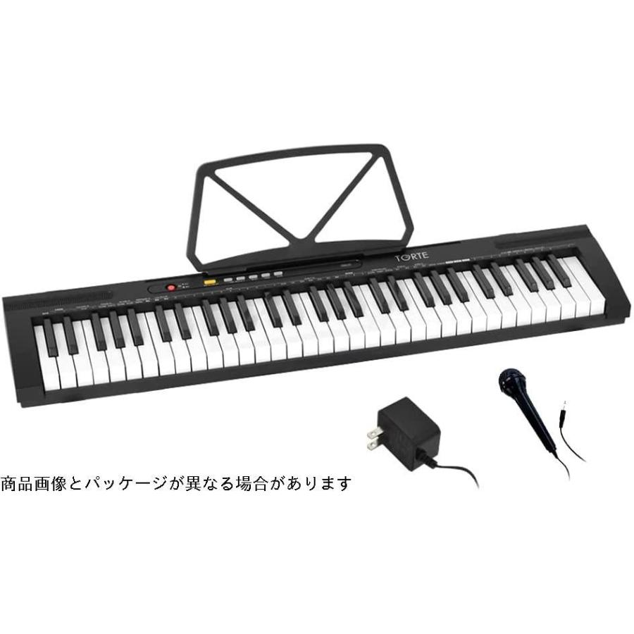 TORTE トルテ 電子キーボード 61鍵盤 日本語表記 300ボイス 軽量スリム設計 初心者向け TSDK-61/BK (譜面立て/電源アダプター  :gys01344053:Selectshop Sakura - 通販 - Yahoo!ショッピング
