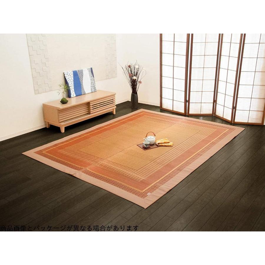 イケヒコ コーポレーション い草ラグ カーペット 国産 Dxランクス総色 ベージュ ベージュ 不織布 い草ラグ 約