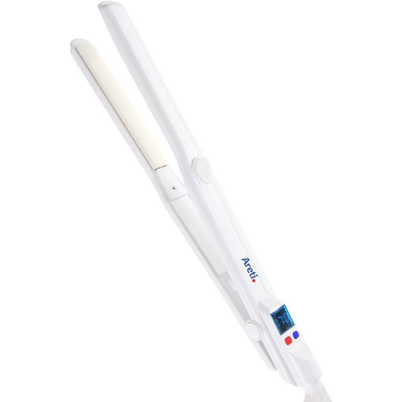 ホットセールホットセールAreti(アレティ) 15mm ヘアアイロン ストレート カール 2way マイナスイオン 純 セラミック ハイブリッド スリム メンズ ヘアケア、頭皮ケア Areti ヘアアイロン 極細 アレティ 15mm