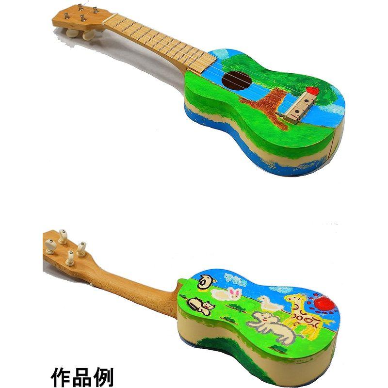 人気海外一番 SUZUKI スズキ 手づくり楽器シリーズ ウクレレキット UKK-2 ウクレレ本体