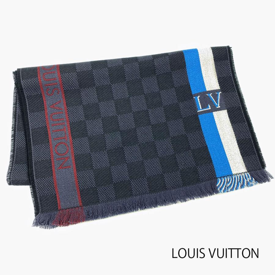 LOUIS VUITTON エシャルプ　メサジェ　マフラー　ダミエ　ルイヴィトン LOUIS VUITTON ルイヴィトン マフラー エシャルプ プティ ダミエ
