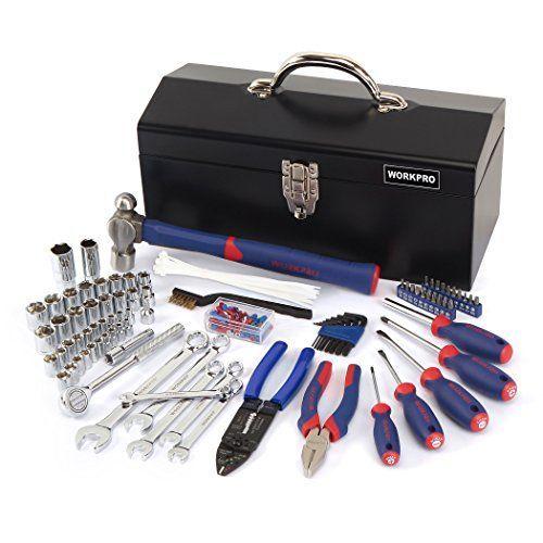 上質で快適 Workpro 整備工具セット ツールセット 作業工具セット 家庭用基本工具 160点組 Diy 車メンテナンス用 鉄製ケース付属 激安ブランド Www Simon Page Com
