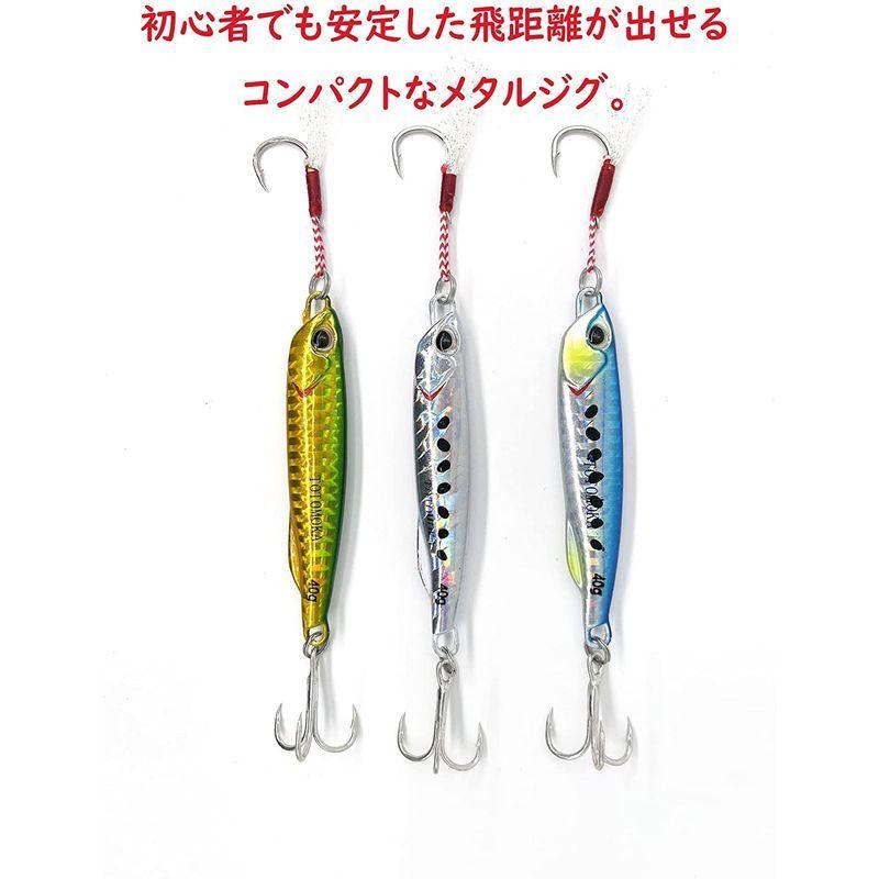 トトモカ Totomoka メタルジグ ルアー ジグ 3個 セット 10g 15g g 25g 30g 40g 60g 80g 100 正規品販売