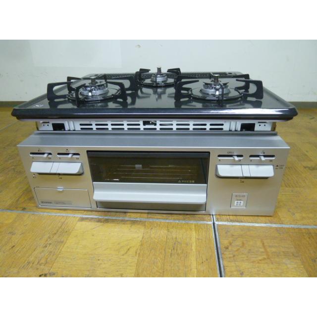 展示品】未使用 ハーマン 都市ガス 3口 ビルトインコンロ