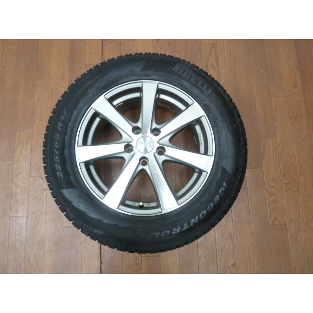 中古】PIRELLI スタッドレスタイヤ 4本 WINTER ICE CONTROL 17インチ 