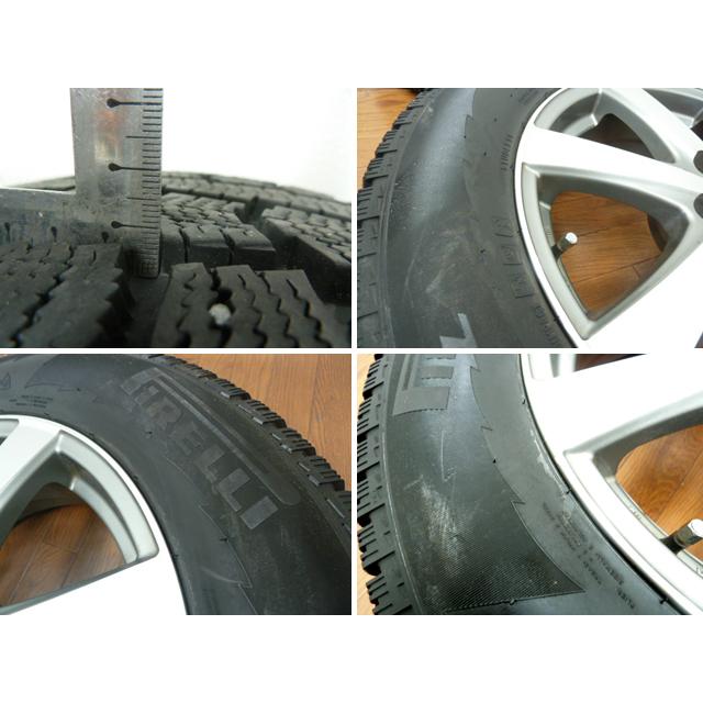 中古】PIRELLI スタッドレスタイヤ 4本 WINTER ICE CONTROL 17インチ