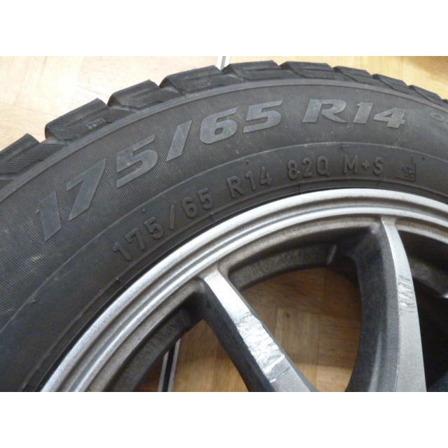 中古】PIRELLI スタッドレスタイヤ 4本 175/65R14 82Q ピレリ アイス 