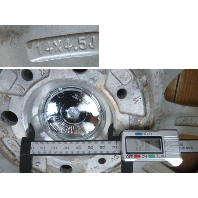 【中古】ブリヂストン スタッドレスタイヤ 4本 ブリザック 14インチ 155/65R14 75Q 2021年 BLIZZAK VRX2 冬タイヤ ホイール 4穴_8