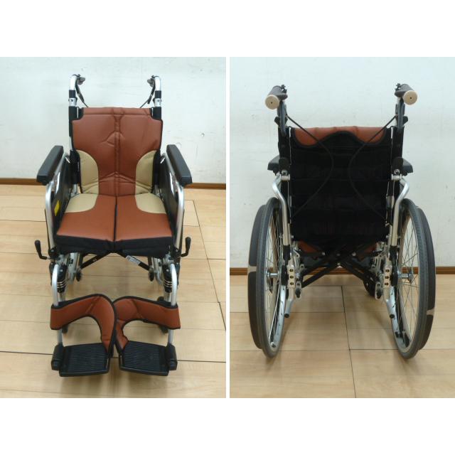 中古】Miki 自走型 車いす Skit SKT-1000 折りたたみ 背折れ 幅550mm