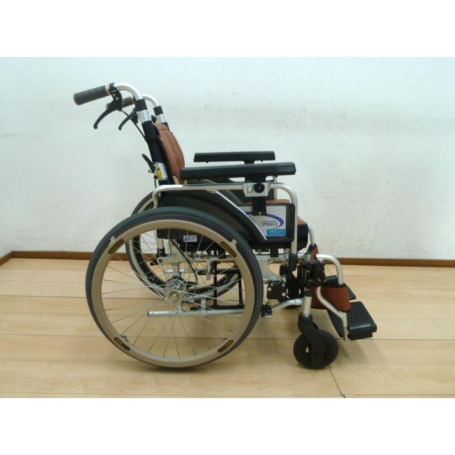 中古】Miki 自走型 車いす Skit SKT-1000 折りたたみ 背折れ 幅550mm