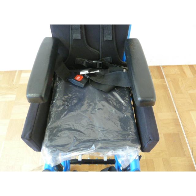 【中古】介助用 ティルト リクライニング 車いす 小児用 W480×D800×H1010mm 成長対応拡張機能付 アルミ 介護 子供用 車椅子 車イスの画像