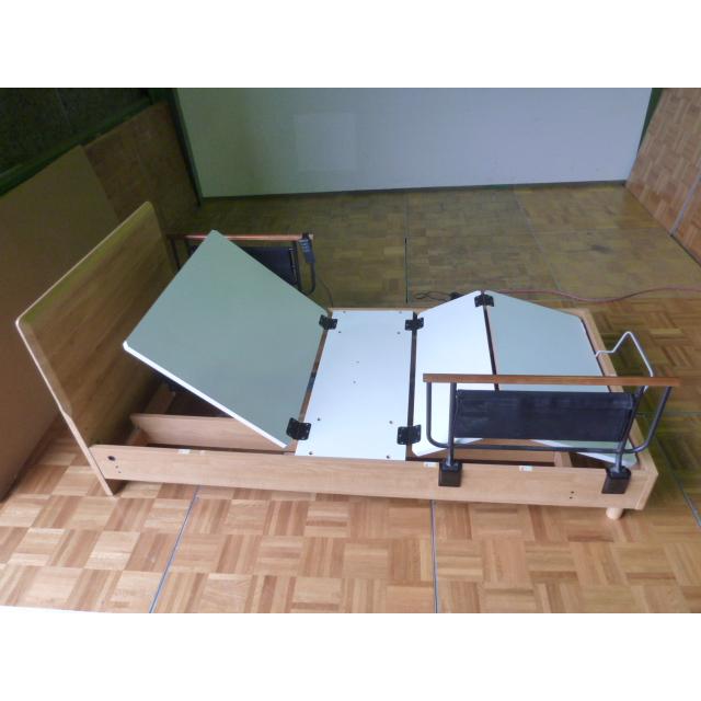 中古】ニトリ 電動ベッド 2モーター シングルベッド ライトブラウン 
