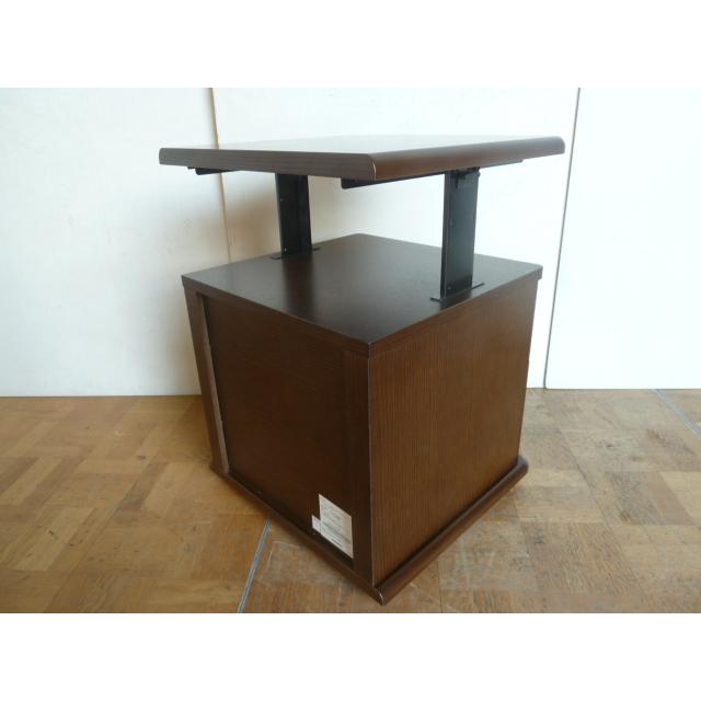 【中古】サイドテーブル_フランス 中古】フランスベッド ベッドサイド テーブル チェスト 高さ調整付