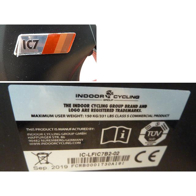 【中古】ライフフィットネス IC7 インドア・サイクル エアロバイク (1) Life Fitness