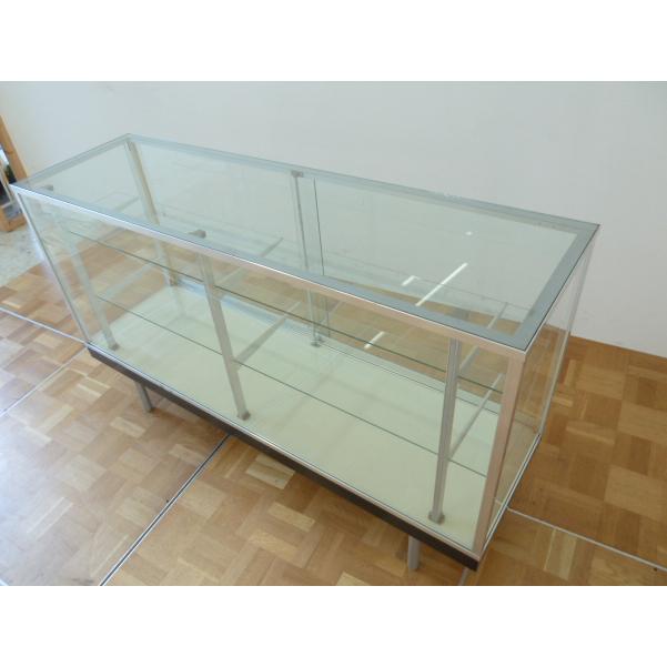 中古】直接引き取り限定 ガラス ショーケース (2) 幅1500×奥行 中古】直接引き取り限定 ガラス ショーケース (2) 幅1500×奥行