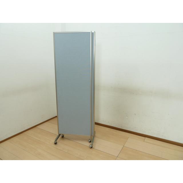 中古】3連 パーテーション ブルー 幅180cm キャスター W1800 中古】3連 パーテーション ブルー 幅180cm キャスター W1800