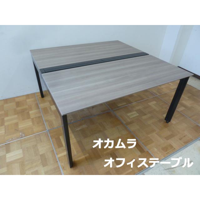 【中古】オカムラ オフィス デスク テーブル 正方形 DP167P MX62 W1400×D1400×H725mm 木目調 2020年製 中古】オカムラ オフィス デスク テーブル 正方形 DP167P MX62 W1400
