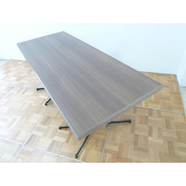中古】業務用 角型 カフェ テーブル W1900×D775×H740mm 2本脚 X 中古】業務用 角型 カフェ テーブル W1900×D775×H740mm 2本脚 X