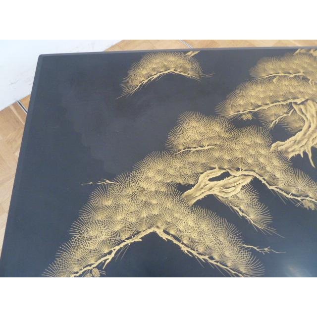 中古】輪島塗 座卓 テーブル 沈金 蒔絵 W1510×D900×H315mm 伝統 中古】輪島塗 座卓 テーブル 沈金 蒔絵 W1510×D900×H315mm 伝統