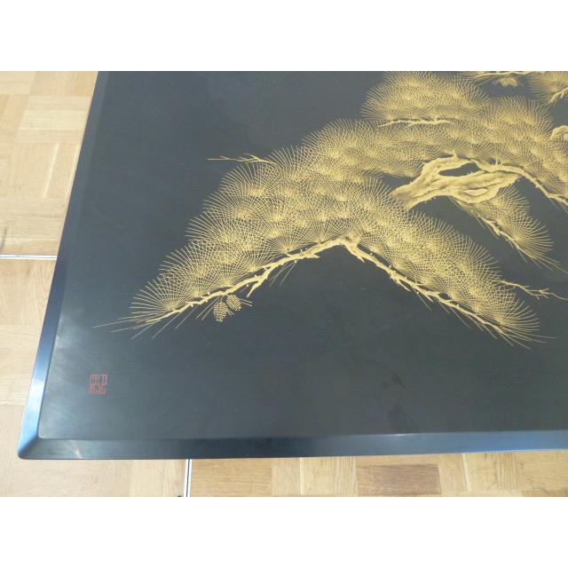 中古】輪島塗 座卓 テーブル 沈金 蒔絵 W1510×D900×H315mm 伝統 中古】輪島塗 座卓 テーブル 沈金 蒔絵 W1510×D900×H315mm 伝統